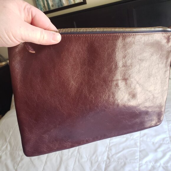 Clare V Walnut Clutch with Grommets & Tabs - Picture 3 of 3